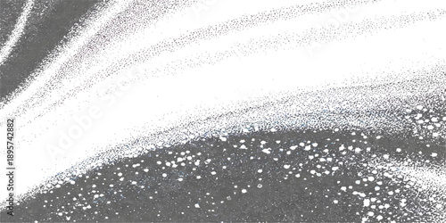 Abstract black and white background featuring a macro texture of cold rain drops and liquid bubbles on a wet glass surface during winter