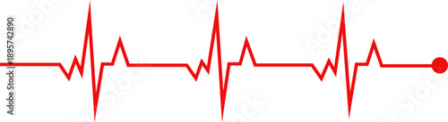Heart Rhythm Icon Vector Illustration For Medical Healthcare Cardiology Design With Pulse Line Symbol In Modern Style Collection Group Monitoring Iconography.