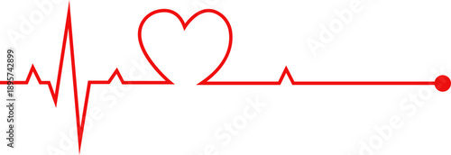 Heart Rhythm Icon Vector Illustration For Medical Healthcare Cardiology Design With Pulse Line Symbol In Modern Style Collection Group Monitoring Iconography.