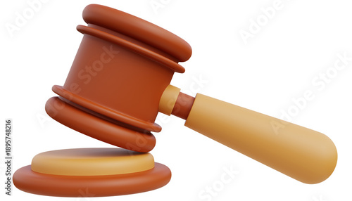 Foto Judge's hammer concept of legal icon, professional lawyer, punishment, judgment, legal advisor, illustration