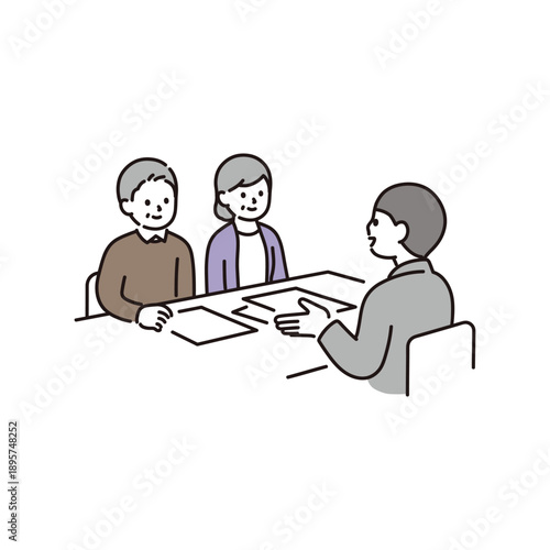 group of business people discussing project vector illustration