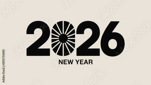 Happy new year 2026 celebration design