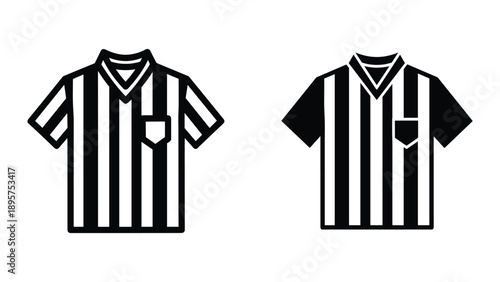 Referee shirt vector illustration