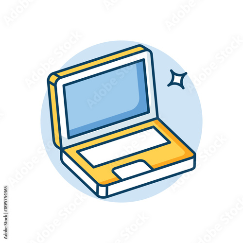 Laptop icon clean and modern vector illustration