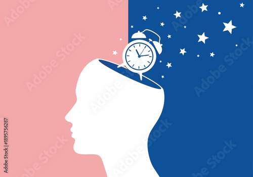 Concept of time management and sleep cycle in human mind