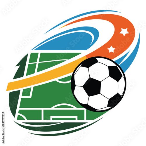 soccer ball with flag of portugal