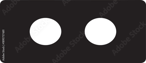 Cinder Block Silhouette Icon, Concrete Brick Shape, Construction Material Vector