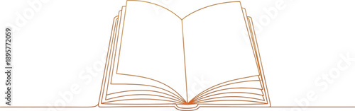 Open Book Illustration