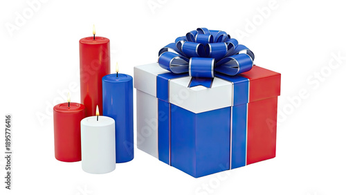 Patriotic Gift Box and Candles