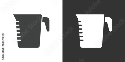 Measuring Cup icon. Solid glyph series icon