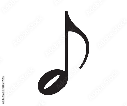 Eighth note musical notation symbol