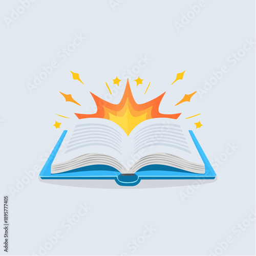 open book vector illustration