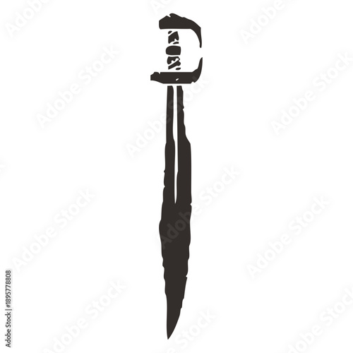Fotografi Gritty Sword Icon