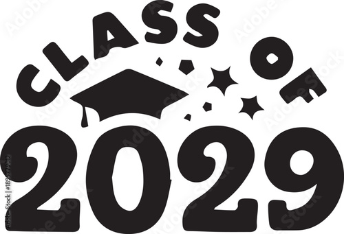 Beautiful happy new year 2029 text design