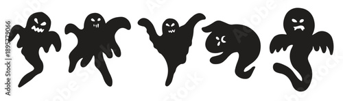  halloween ghost silhouettes
