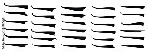 text tail swoosh calligraphy font style