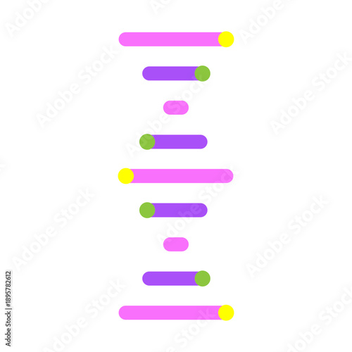 Genetic Code Vector Flat Icon Design