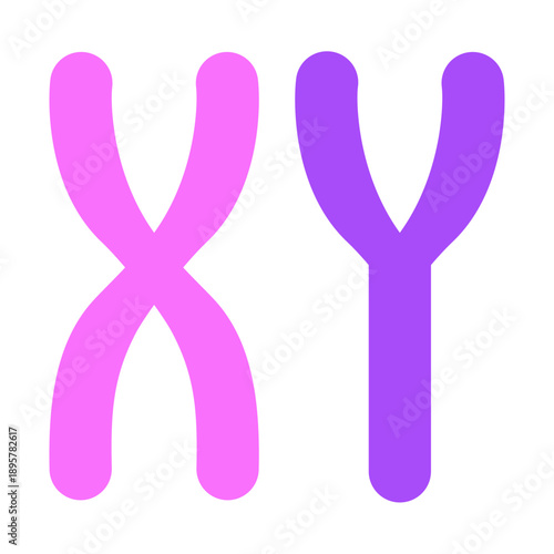 Chromosome Vector Flat Icon Design