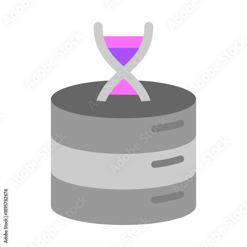 Genetic Database Vector Flat Icon Design