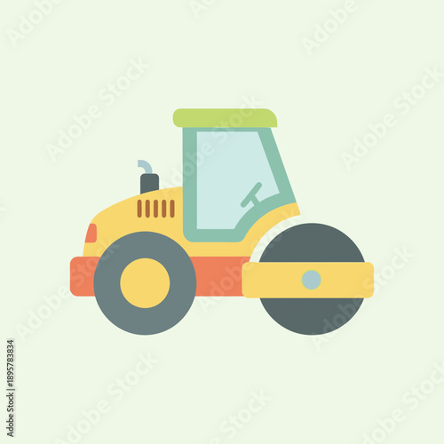 Compact Road Roller For Smooth Surface Construction And Paving Projects