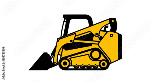 Compact Track Loader Graphic Construction Vehicle