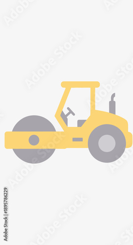 Compact Yellow Road Roller Machine For Construction Projects