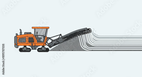 Construction Equipment Milling Road Asphalt For Highway Repair And Renovation