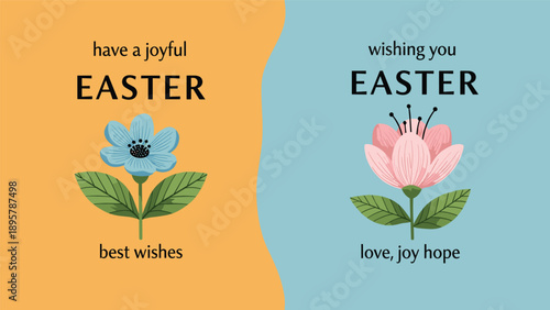 Minimalist landscape posters featuring a coastal sunrise over the ocean and a mountain range under a crescent moon.