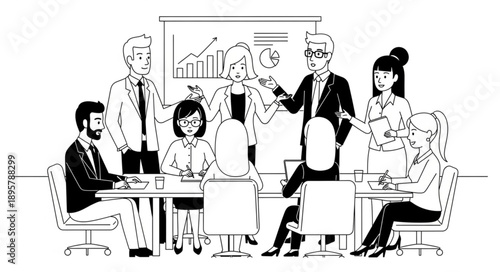business people working together in office