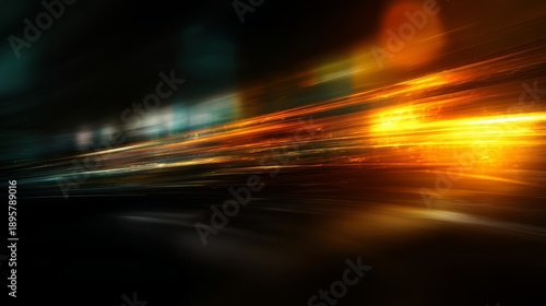 Abstract motion blur texture with light streaks shadow flow, dynamic modern background expressing speed, movement, energy and futuristic visual style for technology, creative design digital concepts