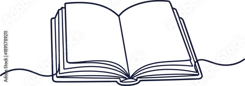 Open Book Illustration