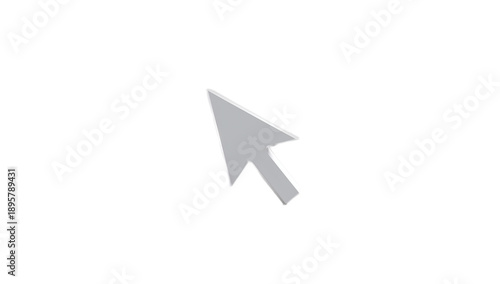 Free Download Sleek gray computer mouse cursor arrow icon, symbolizing digital interaction, navigation, and selection within a modern user interface - GFXLoad