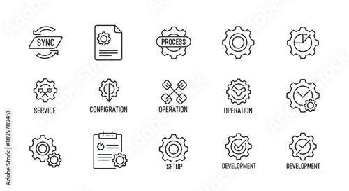 Settings and Configuration Icons Collection