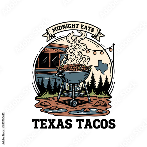 Texas Tacos Midnight Eats BBQ Grill Outdoor