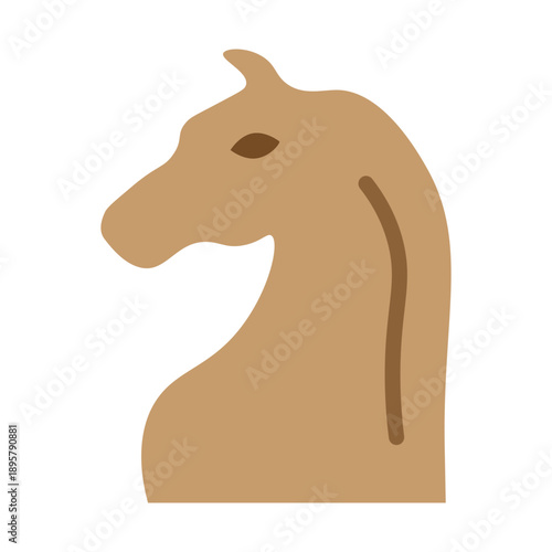 Trojan Horse Vector Flat Icon Design