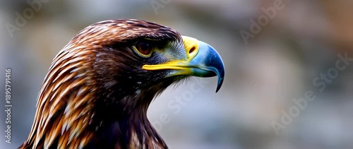 Wallpaper Mural Majestic Golden Eagle Portrait, Detailed Close-up Torontodigital.ca