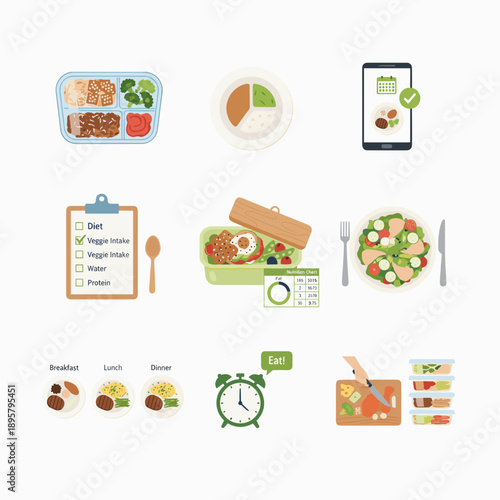 Healthy meal planning and nutrition tracking for a balanced lifestyle