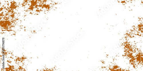 An abstract orange watercolor backdrop featuring a dirty grunge texture with ink splatters and paint drips for an artistic vector frame design