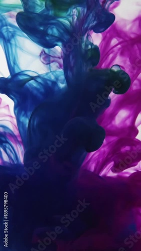 Ethereal Motion Capture the continuous, graceful movement of the ink, emphasizing its fluid, weightless dance and the hypnotic quality of its perpetual transformation.
