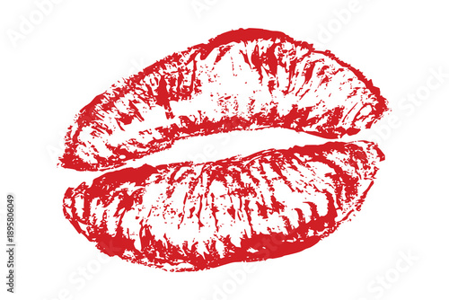 Lipstick kiss mark Romantic lip print Imprint of lips kiss Sexy lips makeup Female mouth Love symbol Design element for beauty fashion poster Valentines Day wedding