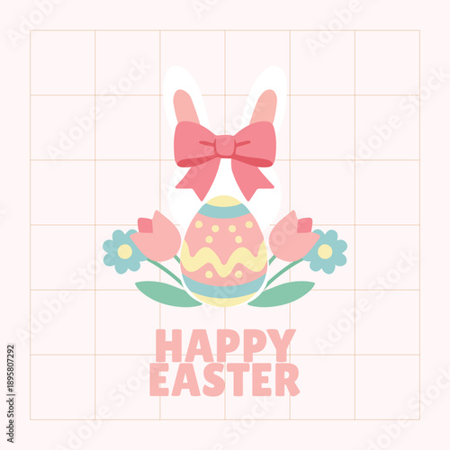 happy easter christian good friday flat design edition can be used for poster, social media post or etc