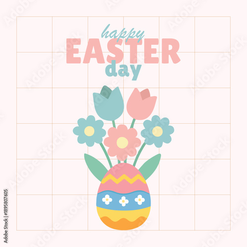happy easter christian good friday flat design edition can be used for poster, social media post or etc