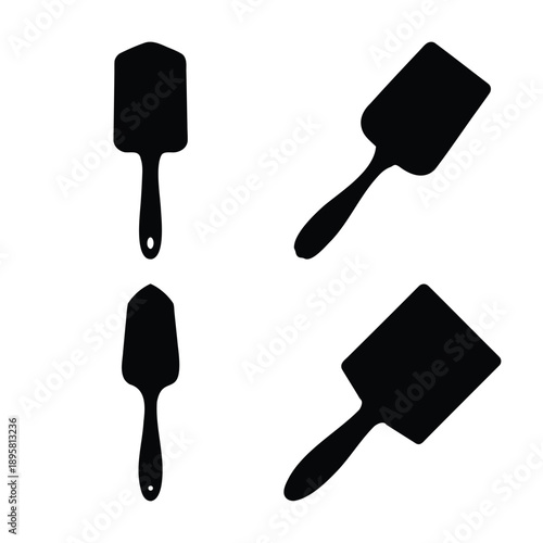 A collection of versatile kitchen spatulas displayed in various orientations, perfect for cooking and baking tasks