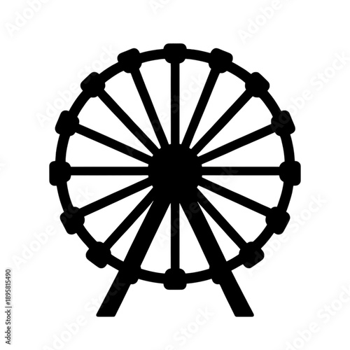 Ferris Wheel Vector Icon