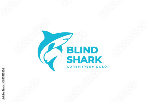 SHARK concept logo design for your branding and identity