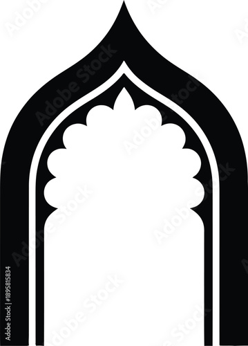 Beautiful islamic archway design element