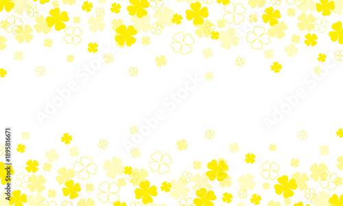 Falling Yellow Clover Leaves