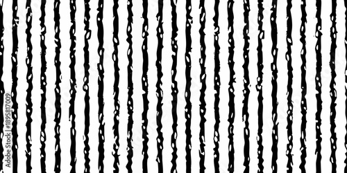 Abstract black and white vertical lines creating a textured repetitive pattern