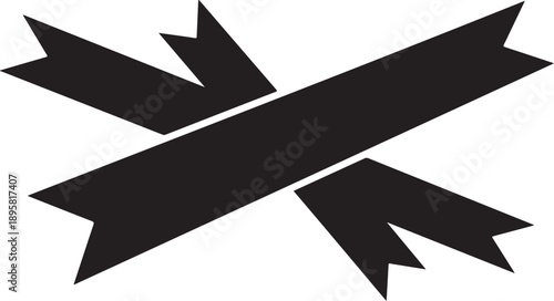 Black Arrows Crossing Over Each Other in Simple Design