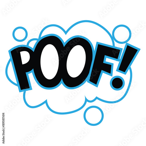 Poof Comic Effect and Pop Art Illustration